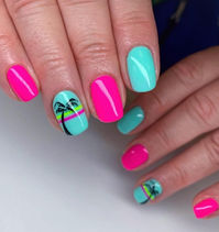 51 Creative Palm Tree Nail Designs for Summer Style. Ready to elevate your summer style with creative nail designs? Explore these 51 inventive palm tree nail designs that will make a stylish statement this season! Get ready to showcase your summer style with your fabulous nails! Image from @natalie_thedollshouse