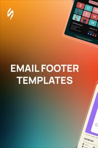 Need to build a proper email footer in no time? Browse the Stripo prebuilt email footer templates. Choose the one you like. Edit it, and reach out to customers with high-quality emails. 

Follow us on Pinterest for design and marketing hacks! 📈💌 

#emailfooterl #stripoemail #emailtemplatedesign #emaildesign #emailmarketing #email #newsletter
