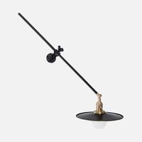 Industrial Wall Lamp by Workstead, Industrial Black, Plug In