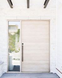 Exterior Design Trend: Light Wood DoorsBECKI OWENS