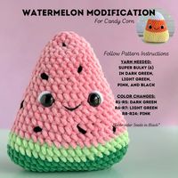 It’s here!! It’s Watermelon time! My Candy Corn pattern has been my most popular pattern since I released it last summer! I updated the patterns on Etsy and Ribblr to now include instructions for both. If you purchased this pattern prior to 4/08/2024, here’s the color changes needed to make your own Watermelon from your candy corn pattern! I also added the mini version of candy corns & watermelons to my shops! #patternmodification #crochetwatermelon #amigurumiplush #kawaiifood #handmade