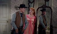 mirror & reflection topic = Bob Hope and Rhonda Fleming in Alias Jesse James (1959)