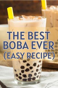 This super easy, super creamy bubble tea recipe is easy enough to make at home any time you want delicious bubble milk tea. Find out how to make boba and other boba tea recipes so you can diy bubble tea at home without having to go to your local shop. milk tea recipes, how to make boba at home.