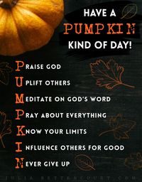 Pumpkin Devotional Writing Idea – Julia Bettencourt Blog