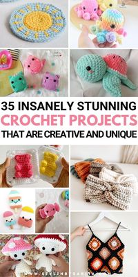 Looking for crochet projects to pass the time and unwind? Here are 35 most beautiful and creative crochet patterns that are beginner-friendly and guarantee loads of fun. | crochet patterns, crochet projects, crochet patterns free, diy crochet projects, crochet small projects, what to crochet when bored, crochet crafts, crochet designs |