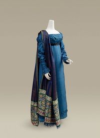 A Peacock Themed Regency Dress and Open Robe - Decor To Adore