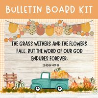 Thanksgiving Bulletin Board Fall Classroom Decor Printable Digital Download Christian Classroom Decor Printable Bible Verse - Etsy