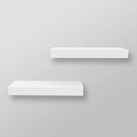 Make maximum use of your wall space with this Set of 2 Wood Ledge Wall Shelf from Threshold™. This set of ledge-style wall shelves creates additional storage and display space anywhere in your home. The shelves feature a simple plank shape for a clean modern look, and a black or white wood finish that works with a range of decor styles. These thick rectangular shelves provide ample surface space to display photo frames, small potted plants and other decor items. Plus, the set comes with mounting