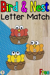 Bird & Nest Letter Match