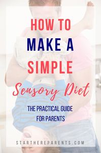 A sensory diet provides activities and strategies that help kids get the individual level of sensory input that they need. Neither too much, nor too little. But just right. Get tips on creating a sensory diet even if you don’t have an occupational therapist. Find effective strategies that address sensory problems. Here’s a four step process that walks you through it. Implement effective strategies today. #sensorydiet #sensoryprocessing #ADHD #learningdifferences #parentingtips #sensory