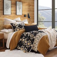 Revel in the allure of the Southwestern landscape with our High Desert Reversible Quilt Set. The bold, geometric shapes offer a fresh take on rustic elegance.