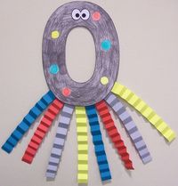 Oo is for Octopus craft with the letter O and accordion legs