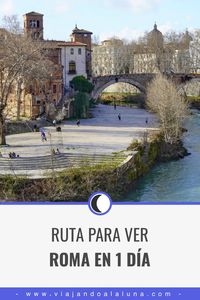 ¿Solo tienes un día para conocer la ciudad? Conoce los lugares más importantes de Roma con esta ruta de un día. #roma #rutaroma #romaenundia