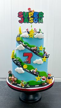 Bloom Cakes Art | NYC Custom cakes | 🏁Get ready for a speed-filled adventure!🚗💨 this is the behind the scenes of the amazing process of creating a Mario Kart-themed cake. From... | Instagram