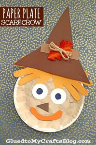 Paper Plate Scarecrow - Awesome Kid Craft Idea For Fall