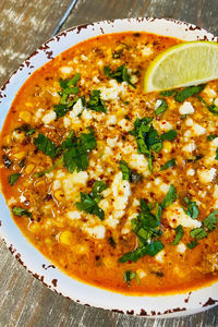 Street Corn Chicken Chili is a mix between a white chicken chili recipe and Mexican street corn, delicious flavors for a perfect one pot dish!