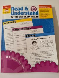 Read & Understand With Leveled Texts 3rd Grade By Evan Moor EMC 3443