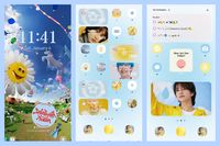 aesthetic k-pop phone layout || free to save || svt seventeen skz stray kids txt tomorrow x together 🌻🪼