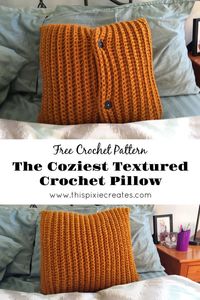 This pillow is great for two reasons: it's soft and comfy - I challenge you to rest your head on this pillow and NOT fall asleep - and the cover is removable, making it easy to clean. If you love the single crochet stitch, then this is the perfect project for you. Let's get started!