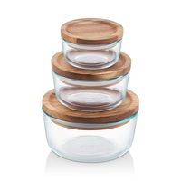 Pyrex - Wooden Storage 6-Piece Set