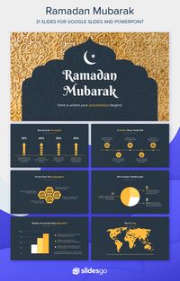 Wow your audience with this fully editable Ramadan-themed multi-purpose presentation for Google Slides and template for PowerPoint. #freetemplate #presentations #themes #templates #GoogleSlides #PowerPoint #GoogleSlidesThemes #PowerPointTemplate #Ramadan #Presentation #Slidesgo #Freepik