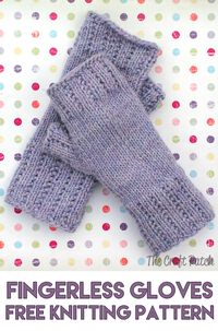 These knitted fingerless gloves are so cozy in winter. Free knitting pattern and photo tutorial.