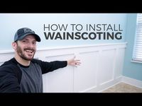 How to Install Wainscoting | DIY Board and Batten - YouTube