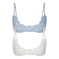 FITS EVERYBODY LACE SCOOP BRALETTE 2-PACK | OPAL FAIR ISLE AND GLACIER - FITS EVERYBODY LACE SCOOP BRALETTE 2-PACK | OPAL FAIR ISLE AND GLACIER