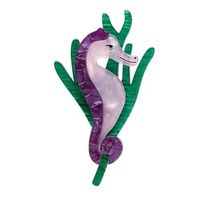 Sandy the Shy Seahorse Brooch by Erstwilder