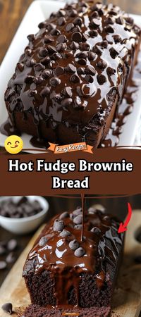 Hot Fudge Brownie Bread