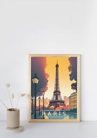 Vintage Travel Poster of Paris France - Etsy Australia