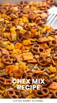 Homemade Chex Mix is a flavorful, savory snack that is perfect for any occasion. This Chex Mix recipe is easy to make and extra tasty too!