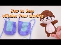 What you need to know before crochet | How to avoid slanting stitches | 如何避免钩织时的斜线问题 - YouTube