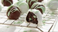 Chocolate and mint come together in these easy-to-make indulgent brownie truffles.