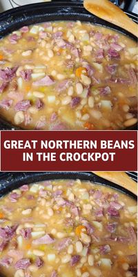 Enjoy the simple, wholesome flavors of our Great Northern Beans cooked slowly in the crockpot. A versatile, healthy side dish that's perfect with any meal.