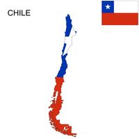 Chile Flag Map