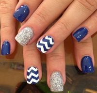 Lovely Orange Blue Nail Designs For Summer 2017 - Styles Art