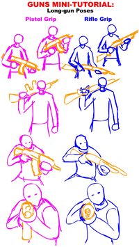 Guns Tutorial: Long gun Poses by ~PhiTuS on deviantART