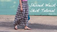 How to Shirr with Elastic Thread - Make a Shirred Skirt