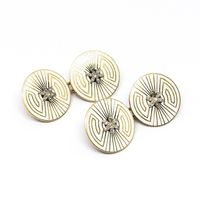 Jewellery Discovery - Art Deco cufflinks white enamel and gold, with rose-cut diamonds flower cluster centre.  Style – Art Deco Metal – Gold Stone – Diamond Condition – Good – Wear consistent with age and use Period – 1935