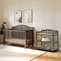 Parents love the simple, classic design of the Camden Collection. The 4-in-1 convertible crib grows with your child, and features an elegant softly arched top with flared legs and detailed cap rails. The full Camden Collection also includes a dresser, chest, changing table, and nightstand for a completely coordinated nursery design.