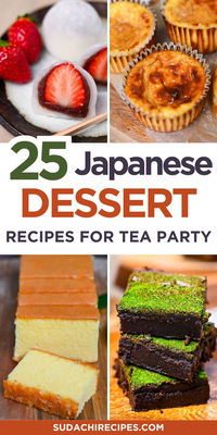 Hosting a Japanese tea party but unsure which desserts will wow your guests? These 25+ authentic Japanese sweets recipes are perfect for impressing friends with stunning treats that taste like they're from your favorite restaurant. 🍵 Save these easy Japanese dessert ideas for your next get-together and make your tea party unforgettable!