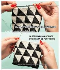 Tutorial Bolso de Mano Técnica Tapestry / Jackard crochet / Paso a paso DIY | Crochet y Dos agujas