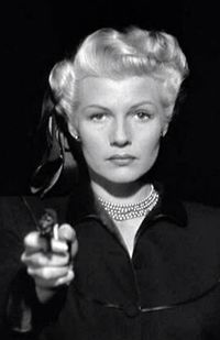 Rita Hayworth in co-star/director (and then-husband)'s "The Lady From Shanghai", 1948.