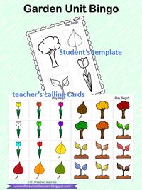 Bingo! Give each students the template. Place all the calling cards at the board. Explain that these are the colors playing, that the trees can only be colored, brown and yellow, brown and red, brown and green or brown and orange. Place all the calling cards in a bag and start calling!