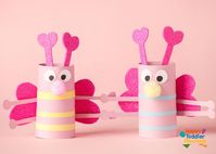 Cardboard Butterfly Heart Craft - Valentine's Day Crafts - Happy Toddler Playtime