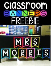 Classroom Banner Freebie by Kayse Morris - Teaching on Less | TpT