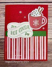 Make some cute and quick holiday cards with A Little Bit Festive from Stampin' Up!  See the design process for this card and one other in our video tutorial.