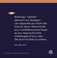 "But in all these things we overwhelmingly conquer through Him who loved us. For I am convinced that neither death, nor life, nor angels, nor principalities, nor things present, nor things to come, nor powers, nor height, nor depth, nor any other created thing will be able to separate us from the love of God that is in Christ Jesus our Lord." Romans 8:37-39

CCEF Counselling on Instagram