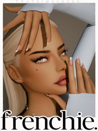 frenchie nails | thatsims4hore